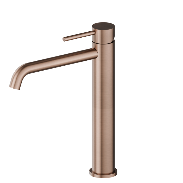 Смеситель для раковины Newform X-Steel 316, 1 отв., средний, цвет: PVD brushed copper bronze