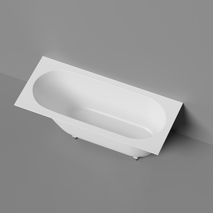 LOFO by Salini Ванна встраиваемая 170х75см, овальная чаша, материал: Solid Surface, цвет: белый матовый