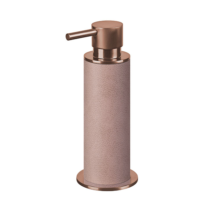 Диспенсер для жидкого мыла ADJ, D7xH19см, цвет: copper/пепельная роза
