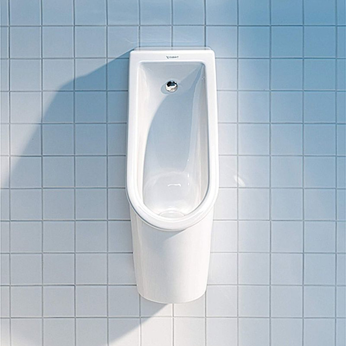Писсуар подвесной Duravit Starck 3 30х24.5см, безободковый, без "мушки", подвод воды сзади, с креплением, цвет: белый