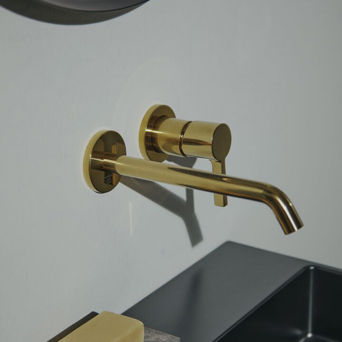 Смеситель для раковины Ideal Standard Joy, встраиваемый, излив: 22.5см, цвет: PVD Brushed Gold (Шлифованное Золото)