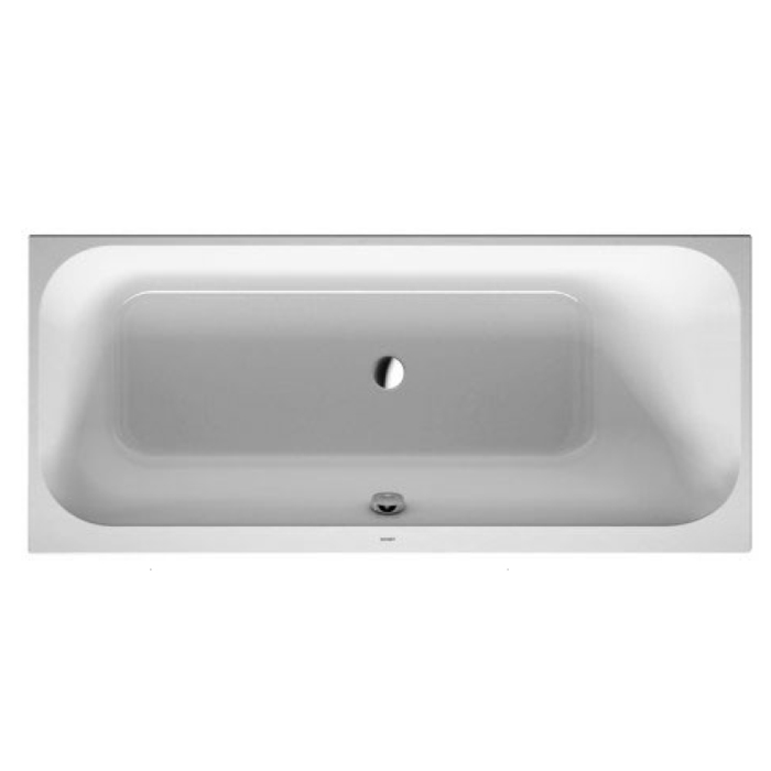 Ванна акриловая Duravit Happy D.2 160х70x48см, прямоугольная.встраиваемая версия, с наклоном для спины справа, цвет: белый