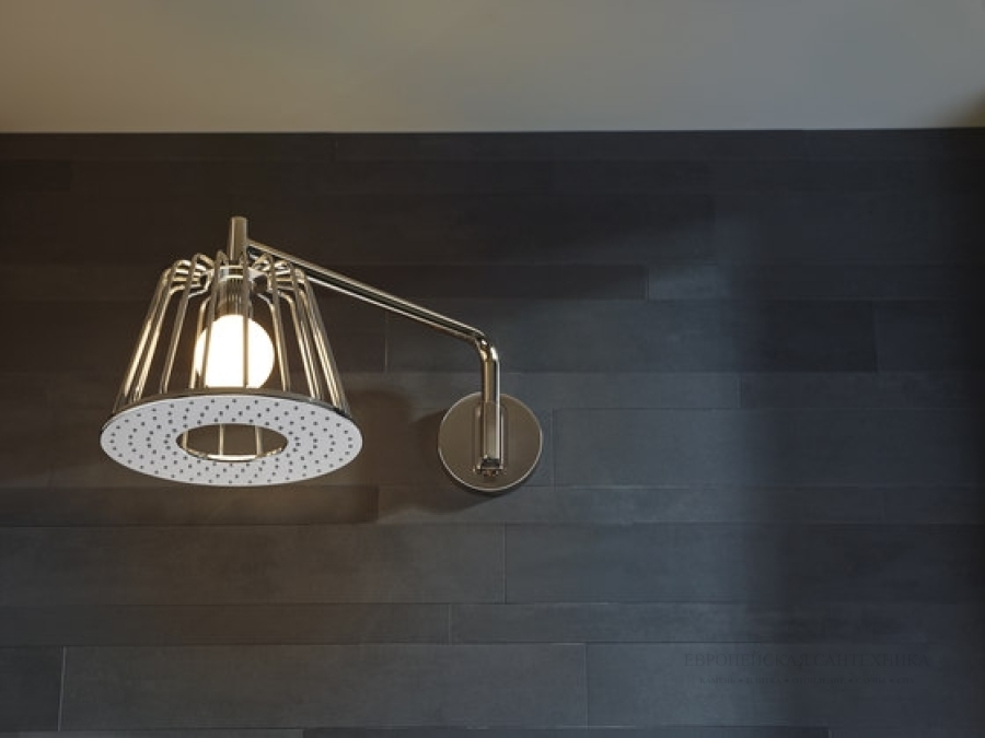 Верхний душ AXOR Shower 275 1jet, настенный c подсветкой LED, цвет: золото полированное