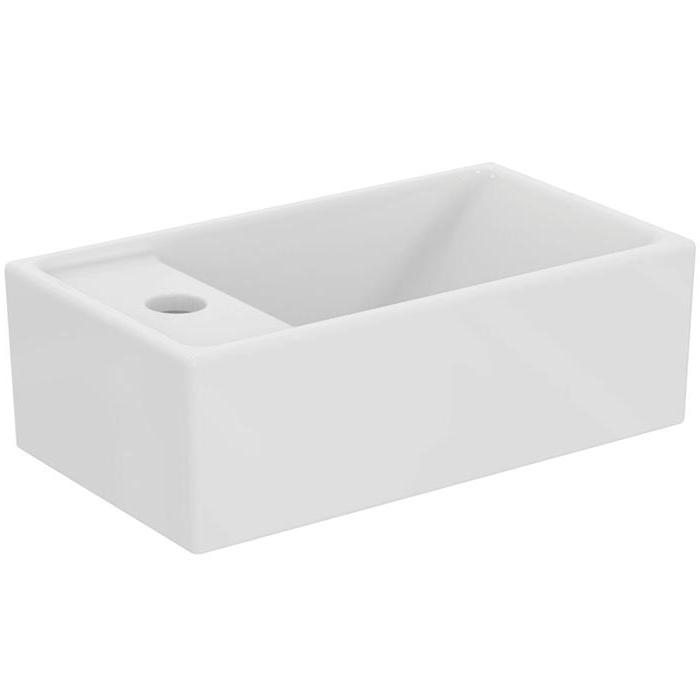 Ideal Standard i.life S Раковина 37х21xh12см., подвесная, с 1 отв., Sx, без перелива, цвет: белый глянец