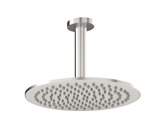 Верхний душ Treemme Showers Inox диаметр 255 мм высота 250 мм с кронштейном из потолка — IT6598ISZZVS