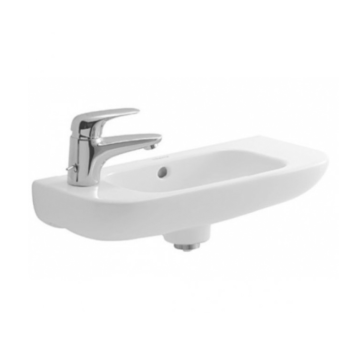 Duravit D-Code Раковина 50x22см., подвесная, без отв., с переливом, цвет: белый