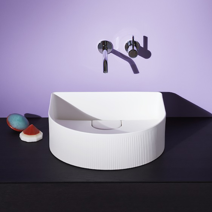 Laufen Sonar Раковина 41x36.5х13см, накладная, без отв., без перелива, с текстурой, цвет: белый глянцевый