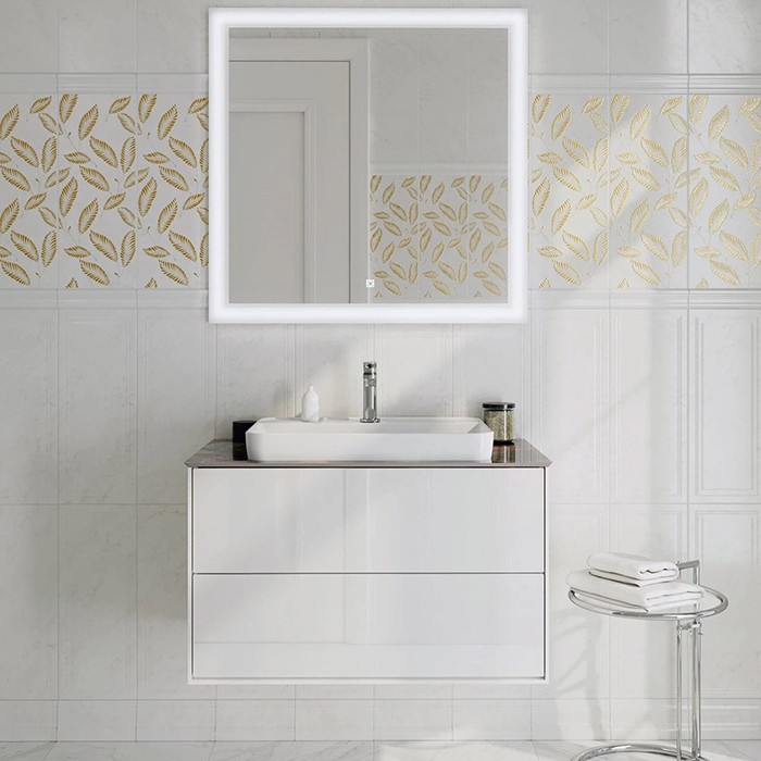 Kerama Marazzi PLAZA Modern Тумба подвесная 80x48см, 2 ящика, цвет: белый