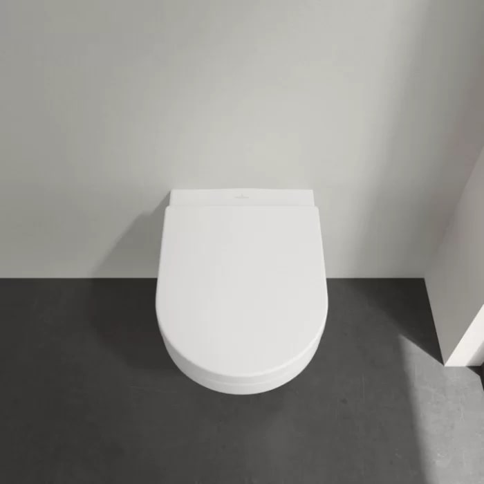 Villeroy&Boch Architectura Унитаз 37х53х33см, подвесной, безободковый, в комплекте сиденье c микролифтом, цвет: альпийский белый