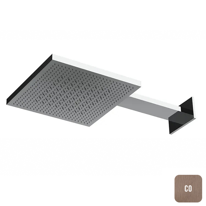 Almar Velvet Dual Flow Верхний душ 30х30см, настенный, 2 режима, нерж. сталь, цвет: Copper Brushed PVD