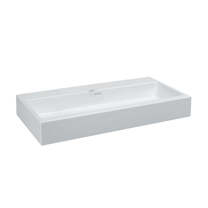 Раковина Laufen Living City 100х46х14 см, без отв., цвет: белый