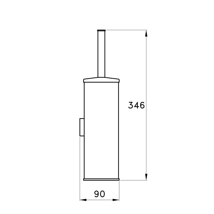 Stella 130 Ершик подвесной 1052 цвет: хром
