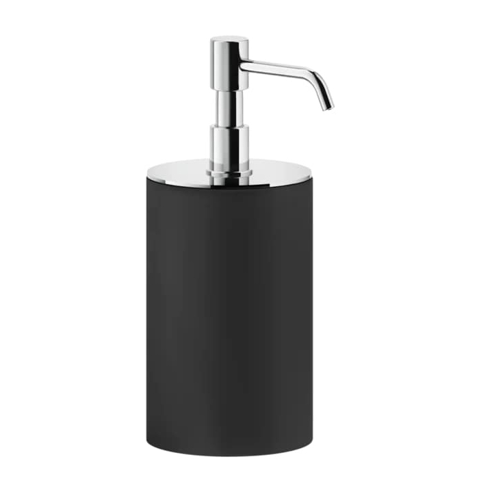 Дозатор для жидкого мыла Gessi Rilievo, настольный, цвет: черный/хром