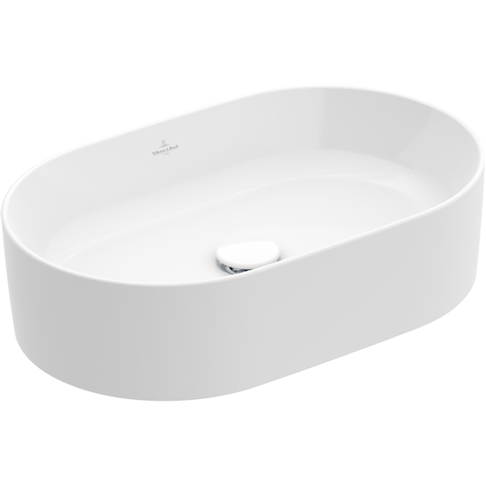 Villeroy&Boch Collaro Раковина накладная, 56x36х14.5см, без отв., цвет: альпийский белый