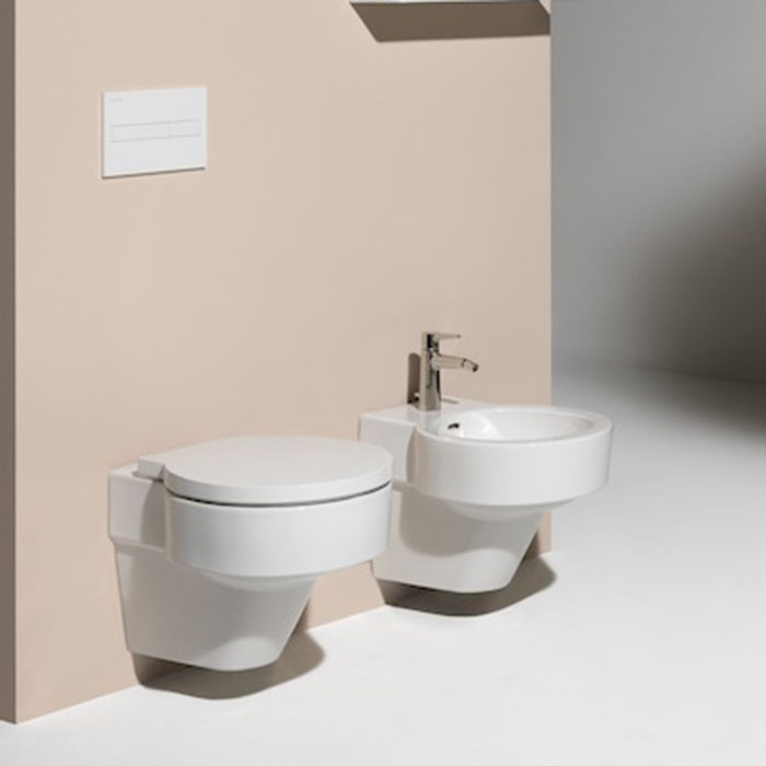 Laufen VAL Биде подвесное 53x39x43см, с 1 отв. под смеситель, без боковых отв, с покр. LCC, цвет: белый