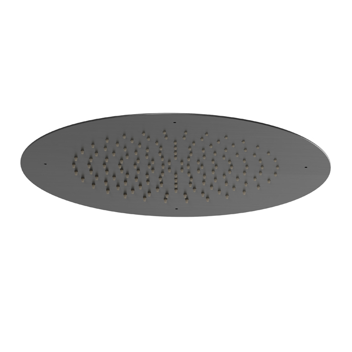 Верхний душ Newform Head Showers 40см, потолочный, скрытый, цвет: PVD brushed gun metal