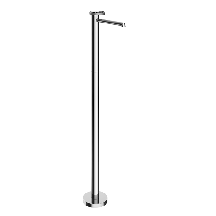 Смеситель для раковины Gessi Anello, напольный, излив: 17.4см, внешняя часть, цвет: хром