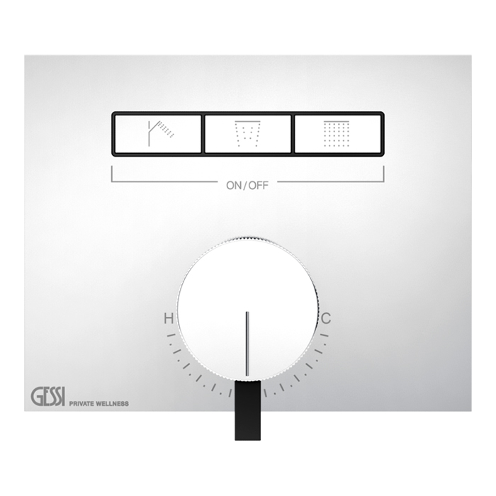 Смеситель для душа Gessi Hi-Fi, с включением до 3 источников одновременно, внешняя часть, цвет: хром