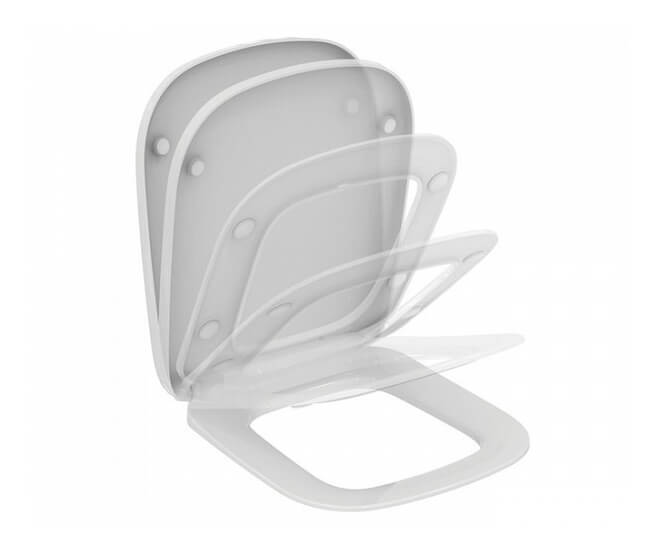 Сиденье для унитаза Ideal Standard Esedra дюропласт, SoftClose, шарниры мет/пластик — T318101