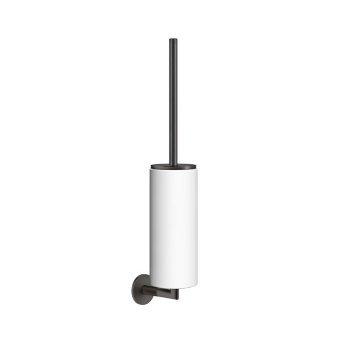 Туалетный ёршик Gessi Anello, подвесной, цвет: белый/Black Metal Brushed PVD