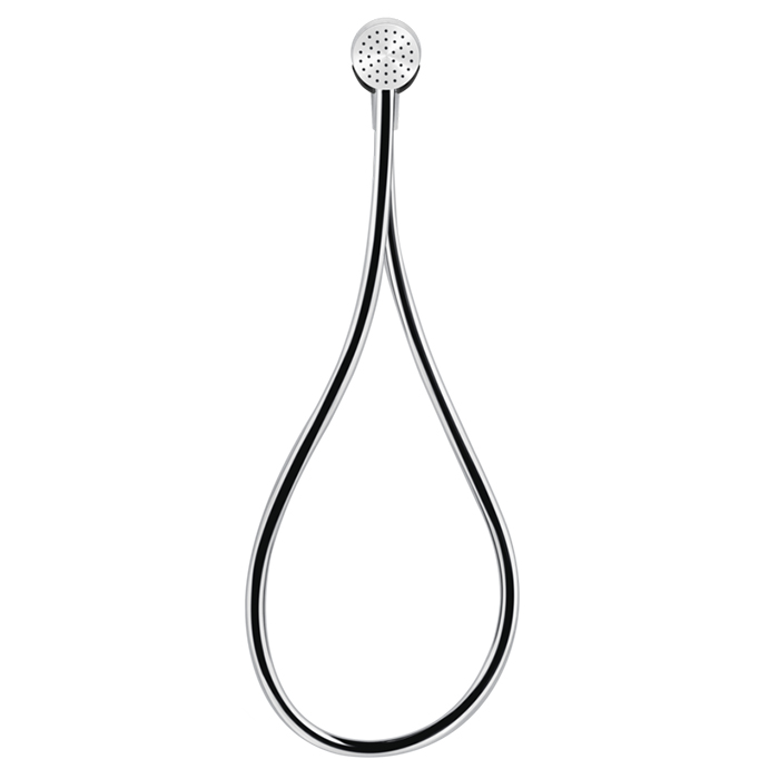 Душевой магнитные комплект Gessi Hi-Fi, состоящий из вывода воды, держателя, шланга 1,50 м и лейки, цвет: хром