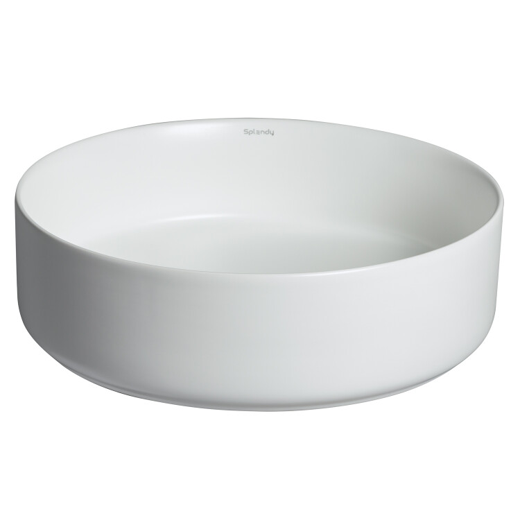 Раковина Splendy Bliss, шгв 405×405×120, отверстия для смесителя-отсутствуют, цвет: белый матовый — BL10540T0NWM