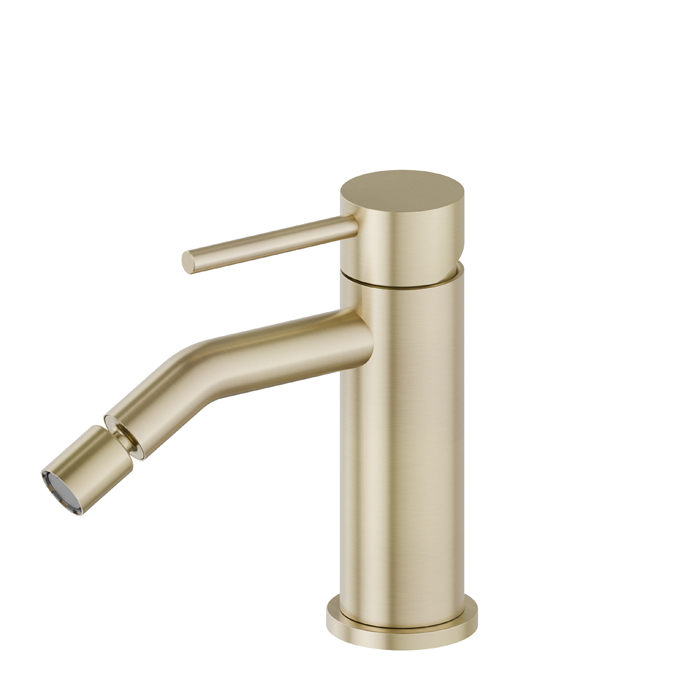 Смеситель для биде Newform X-Steel 316, 1 отв., цвет: PVD brushed pale gold