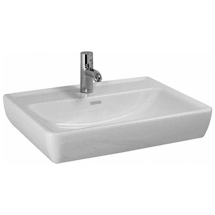 Laufen Pro Раковина 60х48х11,5 см, подвесная/накладная с 1 отв. под смеситель по центу, c переливом, цвет: белый