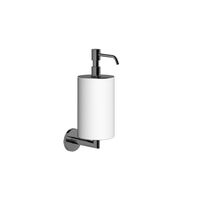 Дозатор для мыла настенный белый Gessi Tondo, цвет: Black XL