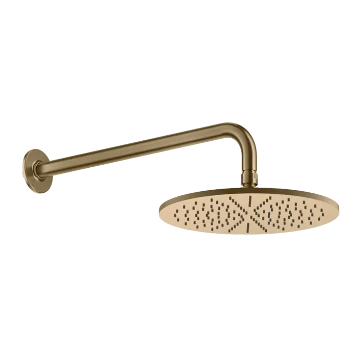 Душевая головка настенная GESSI INCISO, шарнирная на 1/2”, Ø30см, цвет Warm Bronze Br. PVD