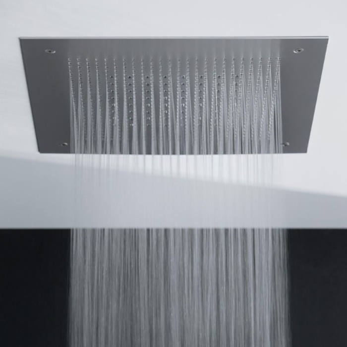 Almar Душевая лейка потолочная встраив., 380х380 мм, 2 режима, цвет: Mirror Stainless Steel
