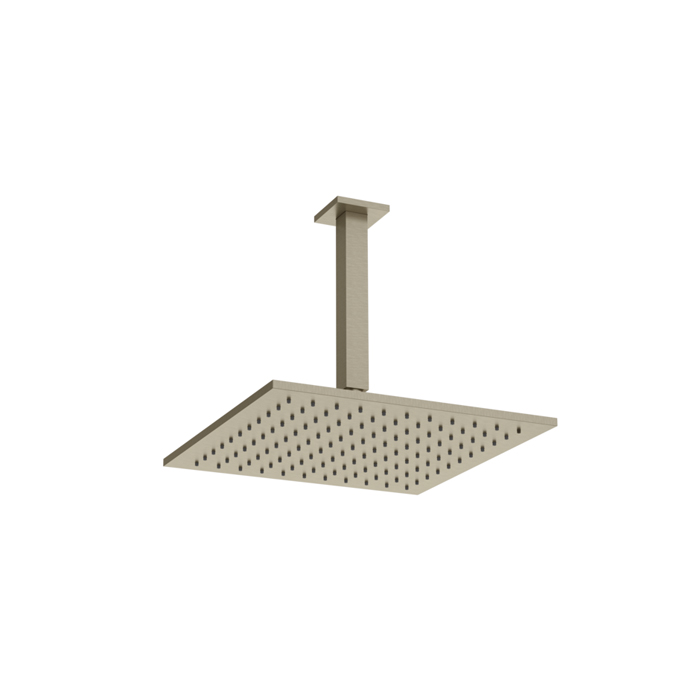 Верхний душ Gessi Emporio shower 30х30см, потолочный, поворотная с шарниром, с защитой от известкового налёта, цвет: Finox Brushed Nickel