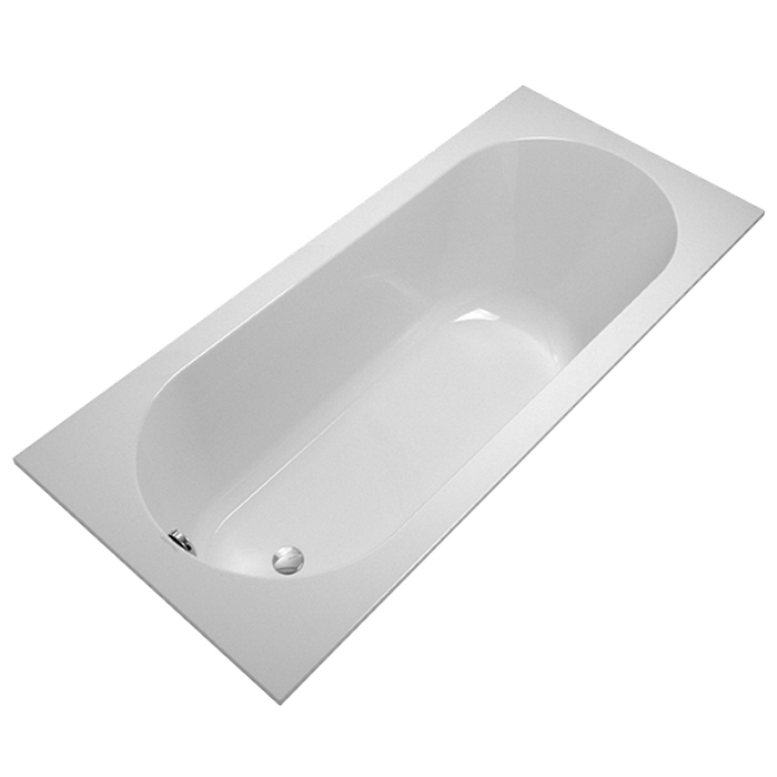 Villeroy&Boch Oberon Ванна 180х80х47см., встраиваемая, ножки, Quaryl, цвет: альпийский белый
