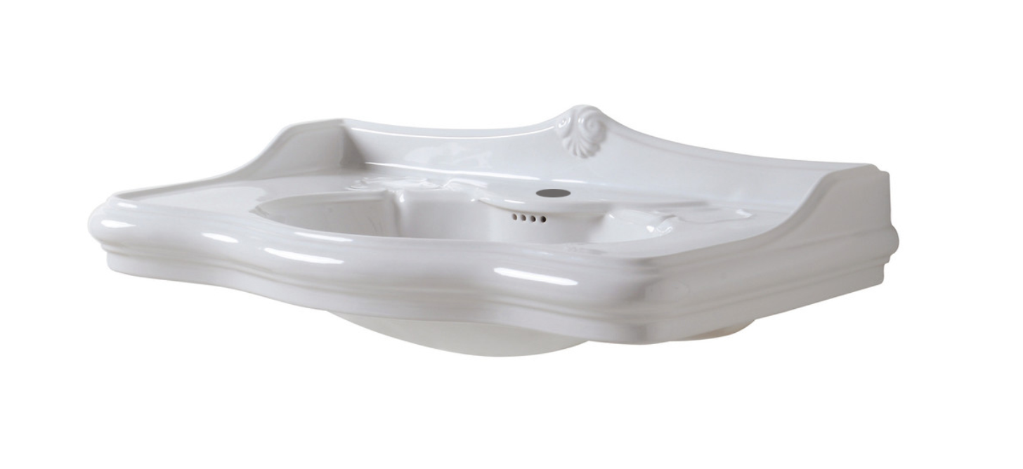 Azzurra Jubilaeum Раковина с колонной 90x56xH32 см, 1 отв., цвет: Bianco lucido