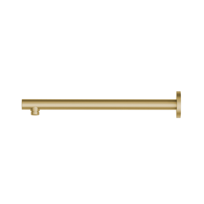 Душевой кронштейн Newform Head Showers 35см, настенный, закругленный, цвет: PVD brushed gold
