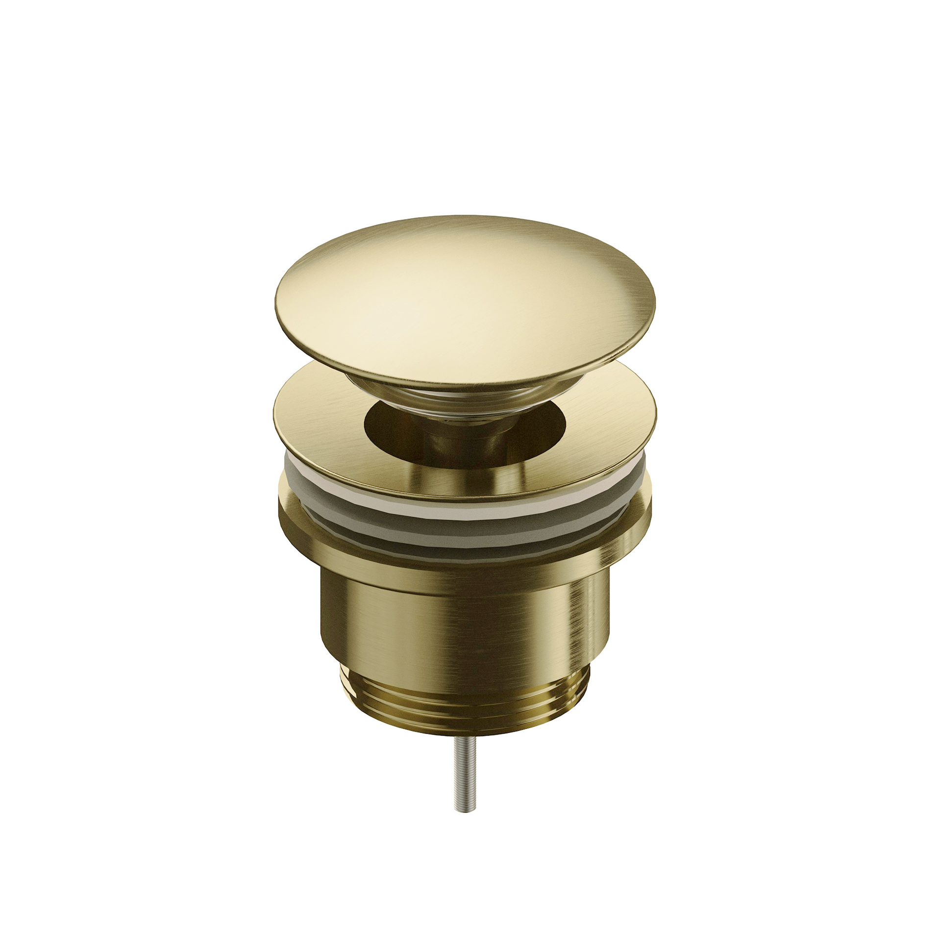 Донный клапан AQUAme, PushOpen, золото шлифованное — AQM7003BG
