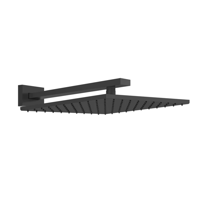 Верхний душ для настенного крепления Gessi Rettangolo 300x300мм, цвет: Black XL