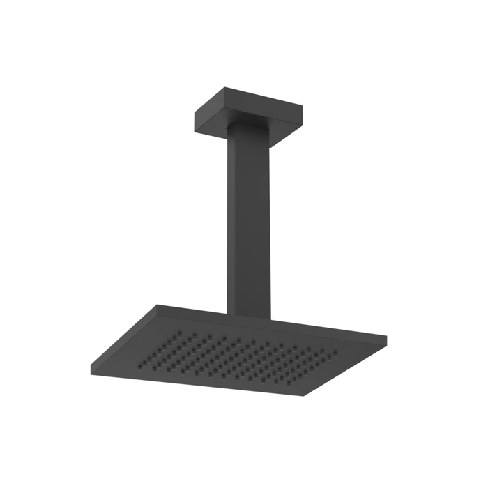 Верхний душ для потолочного крепления Gessi Rettangolo 216x140мм, высота 270мм, цвет: Black XL