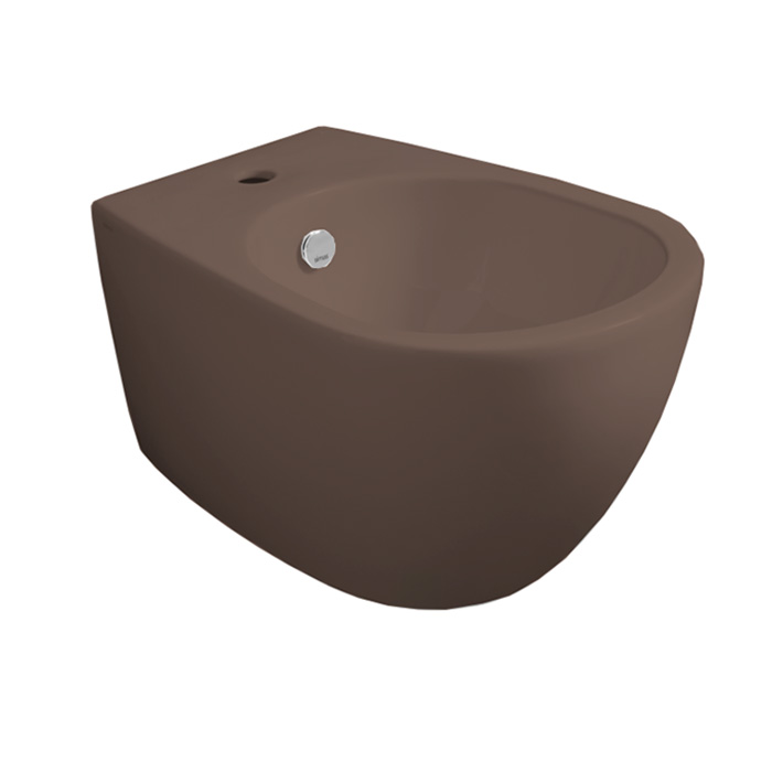 Simas Vignoni биде подвесное 56x36.5см, с 1 отв., цвет: moka matt