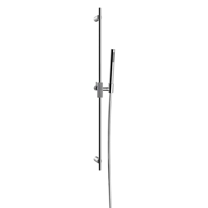 Штанга в комплекте с душевой лейкой легкой очистки Gessi Ingranaggio, шланг 1,50 м, цвет: хром