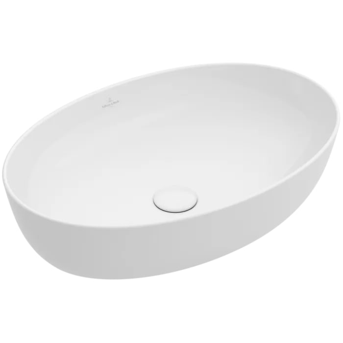 Villeroy&Boch Artis Раковина 61х42х12.5см, накладная, без отв., без перелива, TitanCeram, цвет: альпийский белый