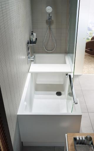 DURAVIT Shower + Bath Bathtub Ванна 170х75хh210.5см, прямоугольная с входной дверью и душевой шторкой, DX - правосторонняя, цвет: белый