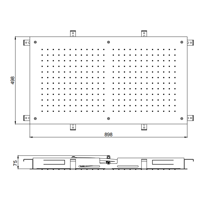 Almar Rectangular Temptation Верхний душ 90х50см, потолочный, встраиваемый, 1 режим, цвет: белый матовый