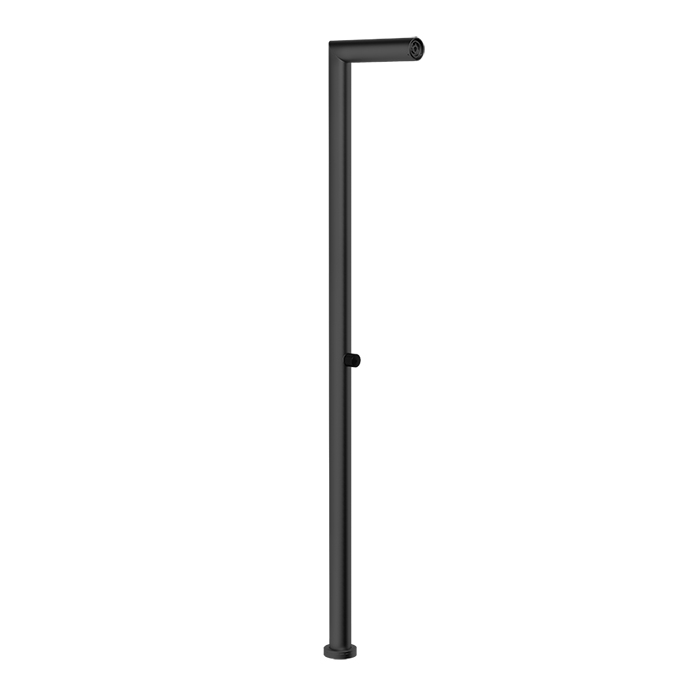 Душевая стойка Gessi Outdoor, для установки на улице, напольная, на 1 выход, без ручки и верхнего душа, цвет: Black XL