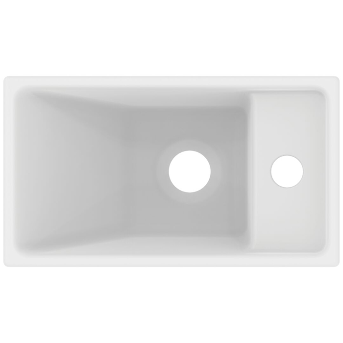 Ideal Standard i.life S Раковина 37х21xh12см., подвесная, с 1 отв., Dx, без перелива, цвет: белый матовый