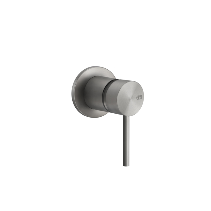 Встраиваемый однорычажный смеситель Gessi Shower316, на 1/2", картридж Ø35 мм, одна позиция. внешняя часть, цвет: шлифованная сталь