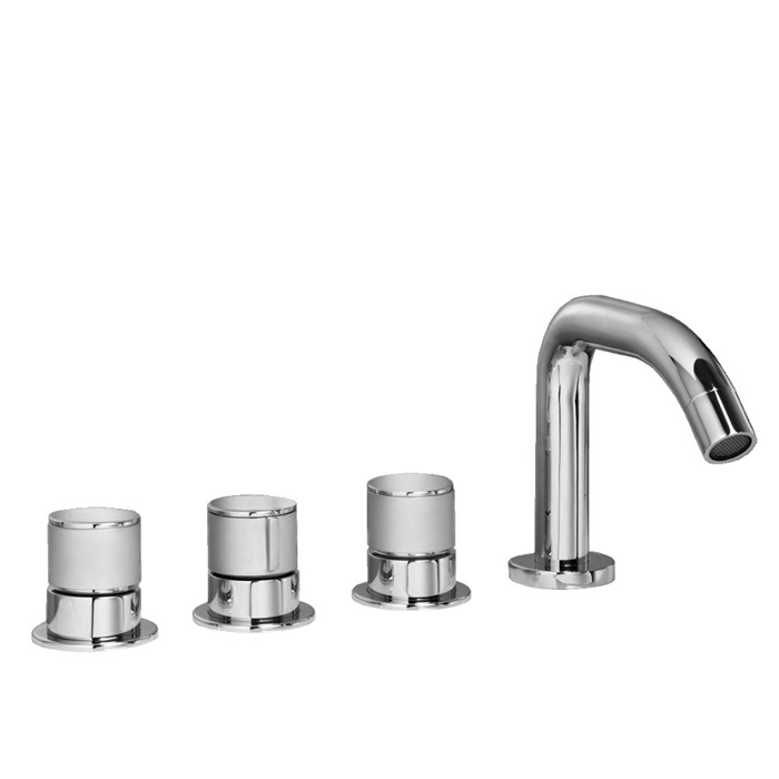 Смеситель на борт ванны Stella Bamboo на 4 отверстия 3256TR, цвет: хром