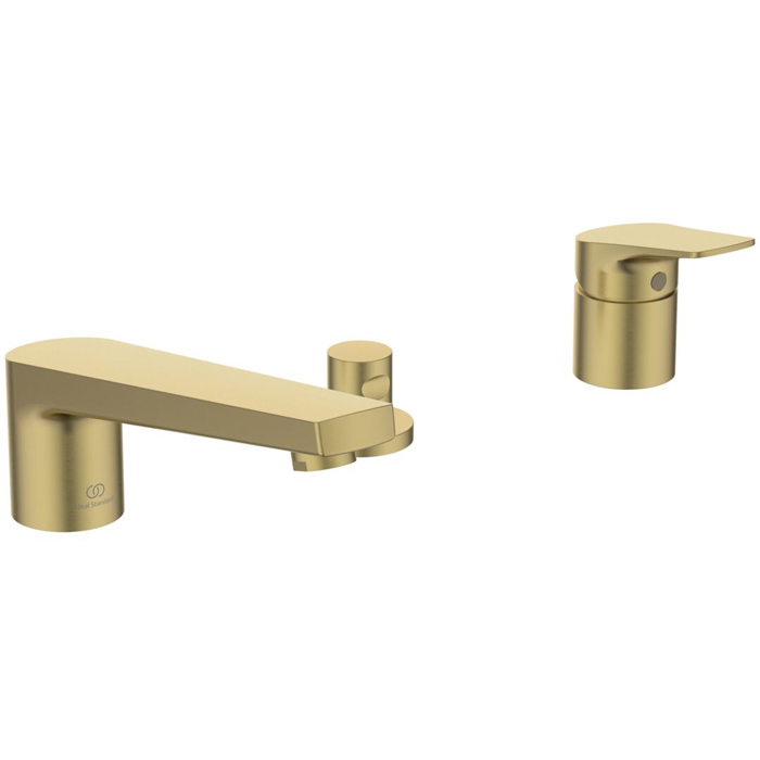 Ideal Standard La Dolce Vita Смеситель для ванны, на 4 отв., с ручным душем, цвет: PVD Brushed Gold (Шлифованное Золото)