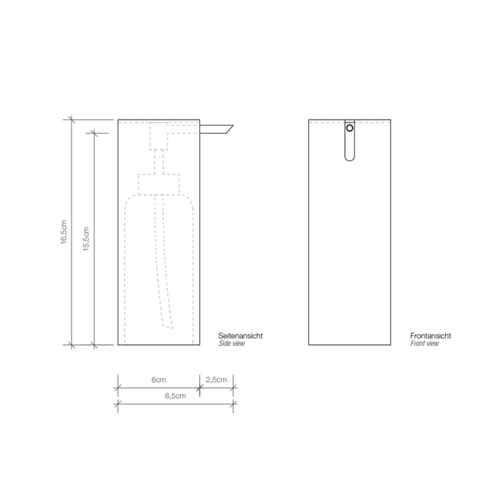 Дозатор для мыла Decor Walther Tube SSP, настольный, цвет: хром