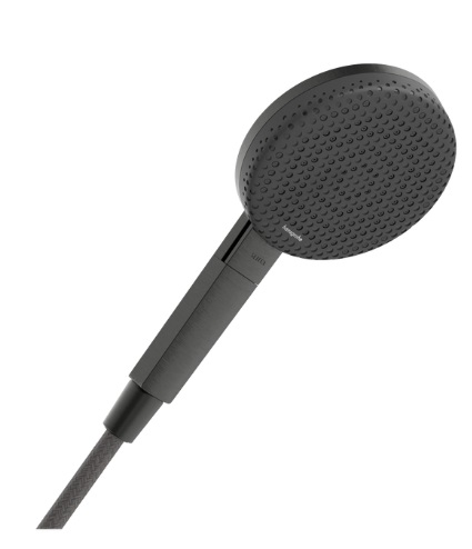 Душевая лейка Hansgrohe Raindance Alive Select S Ручной душ Ø125 мм, 3 режима, 10,8 л/мин Brushed Black Chrome — 24500340